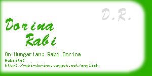 dorina rabi business card
